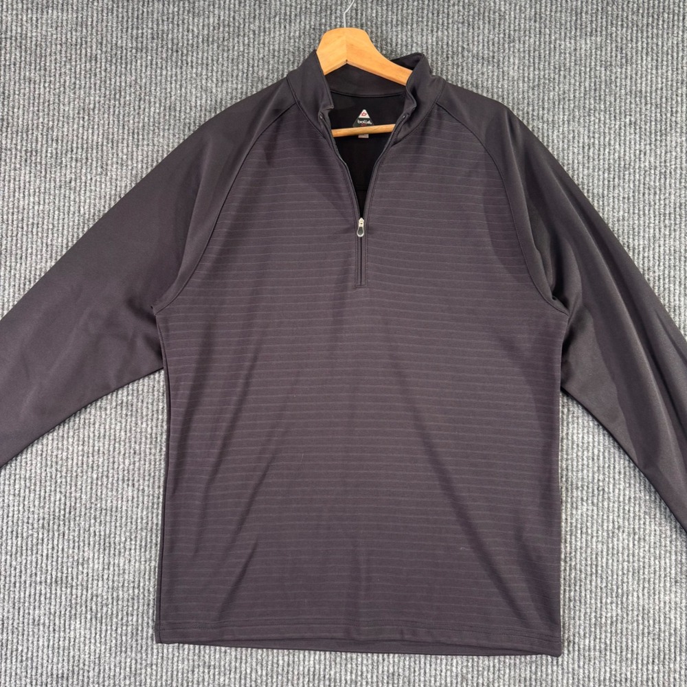 Bolle Golf Pullover Mens S Black Thermal 1/4 Zip Long Sleeve Athleisure Ski